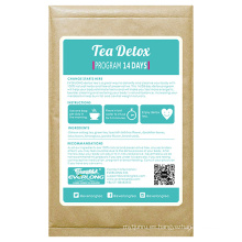 100% Té herbario orgánico del Detox que adelgaza el té de la pérdida del peso del té (impulso de la mañana)